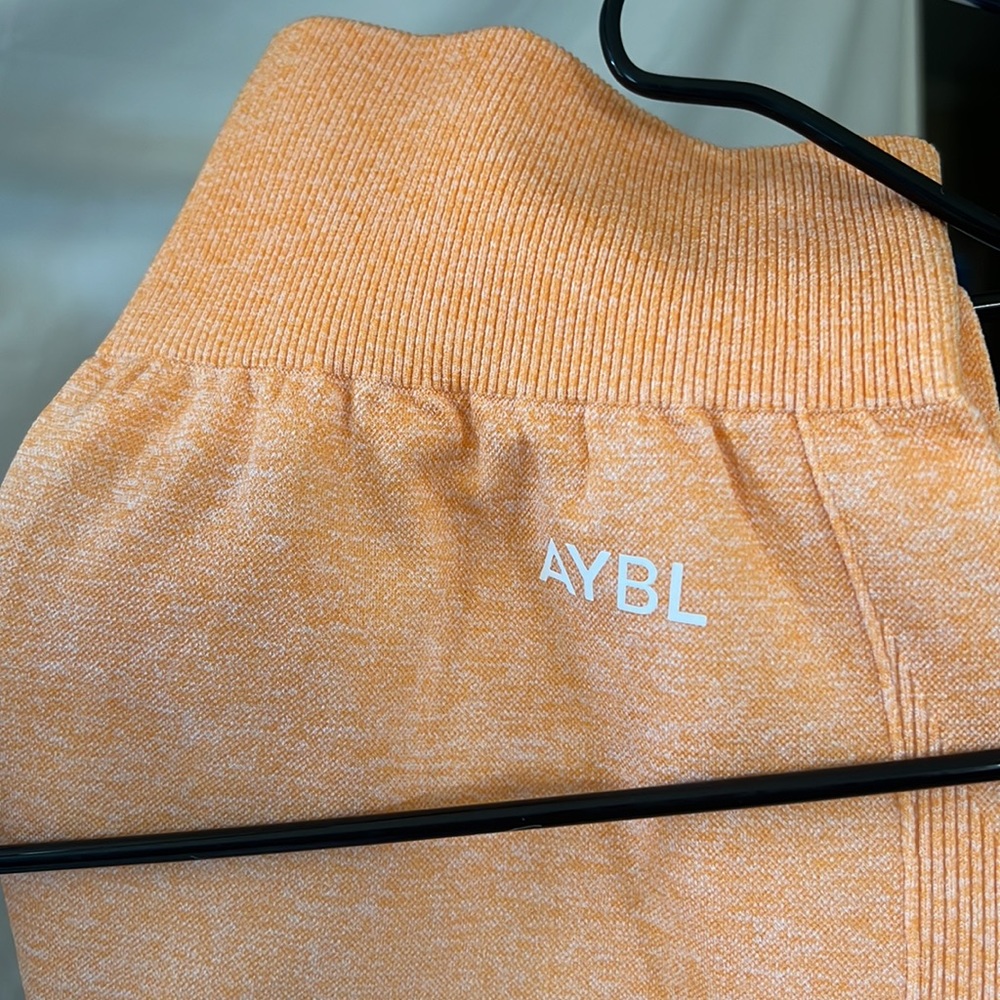 Aybl Pulse Orange Ombré Seamless Leggings